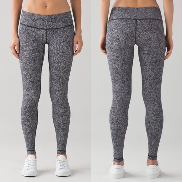 lululemon athletica Pants - Lululemon Wunder Under Pant III Line Up White Blck
